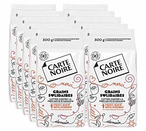 5 kg - Caf&eacute; en grain - Grains Solidaires - CARTE NOIRE