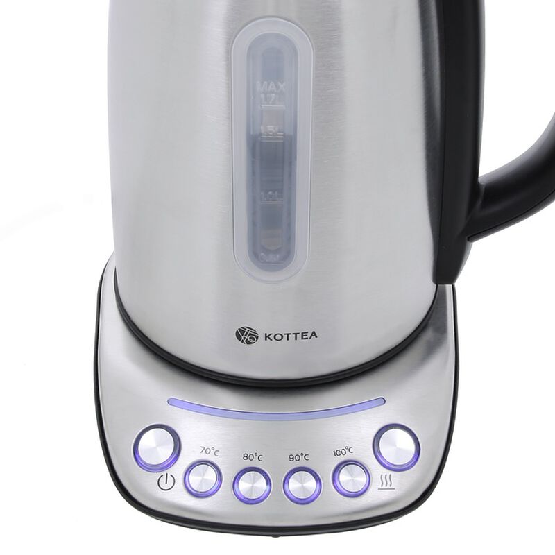 Bouilloire KT102 temp&eacute;rature r&eacute;glable Inox 1.7L + Offre Cadeau - KOTTEA image number 4