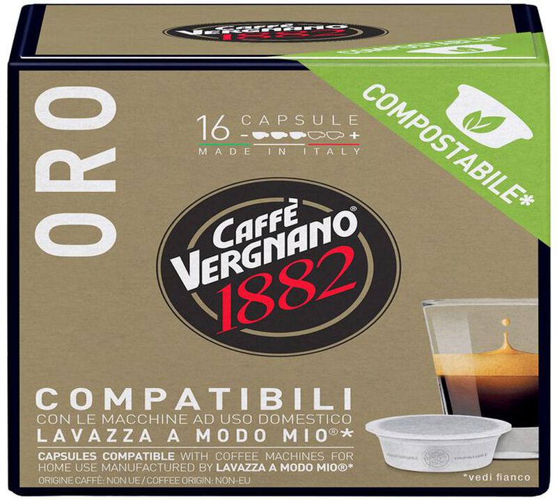 Caff&egrave; Vergnano Lavazza A Modo Mio Capsules Oro Value Pack x 80 image number 3