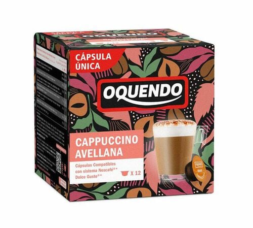 12 Nescaf&eacute;* Dolce Gusto* Compatible Pods Cappuccino Hazelnut &ndash; OQUENDO