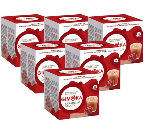 96 Nescafe* Dolce Gusto* Compatible Pods Salted Caramel &ndash; GIMOKA
