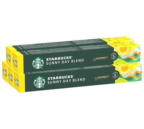 50 Nespresso* Original Compatible Capsules Sunny Day Blend &ndash; STARBUCKS