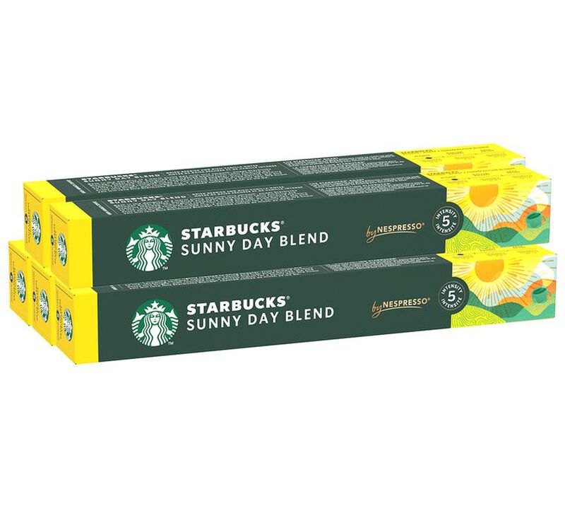 50 Nespresso* Original Compatible Capsules Sunny Day Blend &ndash; STARBUCKS image number 0