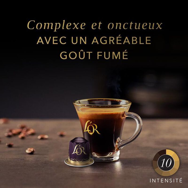 10 Nespresso* Original Compatible Capsules Supremo &ndash; L'OR ESPRESSO image number 2