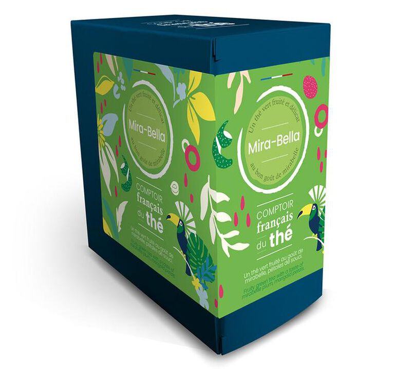 'Mira-bella' fruity green tea - 20 chiffon tea bags - Comptoir Fran&ccedil;ais du Th&eacute; image number 0