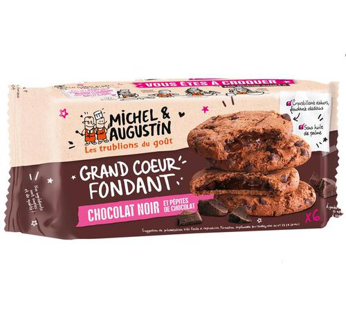 Michel et Augustin All Chocolate Stuffed Cookies x 6