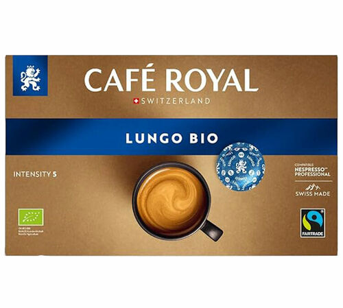 50 Nespresso* Pro Capsules Espresso Lungo Organic &ndash; CAFE ROYAL