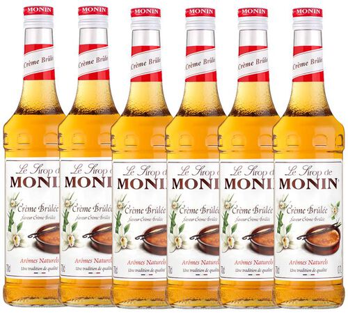 Monin Sirup Cr&egrave;me Br&ucirc;l&eacute;e f&uuml;r Gesch&auml;ftskunden 6 x 0,7 L