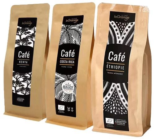 3 x 200 g - Caf&eacute; en grain de sp&eacute;cialit&eacute; - Pack d&eacute;couverte MOF - LAGRANGE