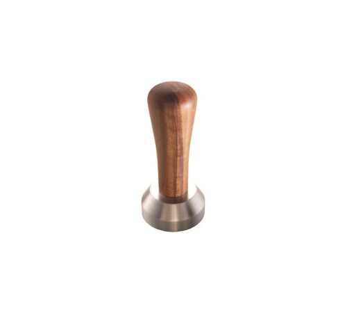 Tamper caf&eacute; JOE FREX 58 mm en aluminium et bois de noyer