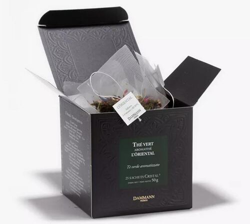 Dammann Fr&egrave;res L' Oriental flavoured green tea - 25 Cristal&reg; sachets