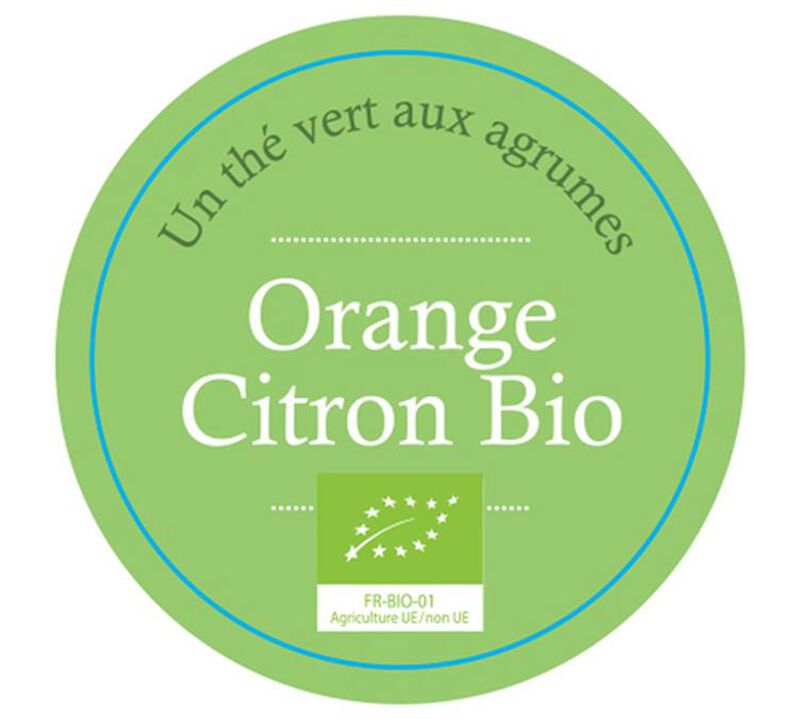 Th&eacute; Vert Orange Citron Bio - Vrac 100 g - COMPTOIR FRAN&Ccedil;AIS DU TH&Eacute; image number 1