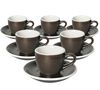 Loveramics Set mit 6 Espressotassen EGG mit Untertassen braun- 80 ml image number 0