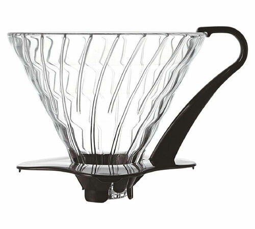 HARIO V60 glass dripper VDG-03B for 1-6 cups