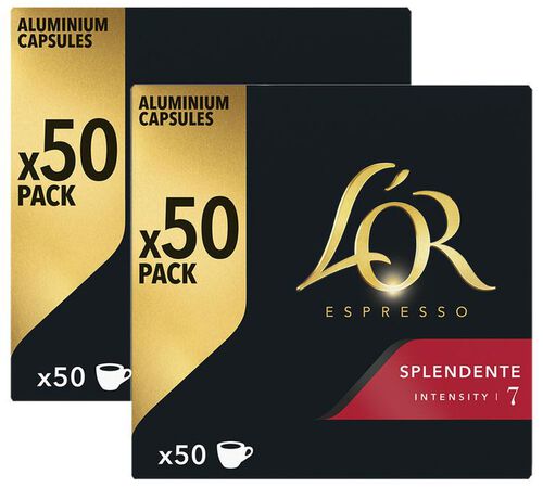 100 capsules compatibles Nespresso* Original Splendente - L'OR ESPRESSO