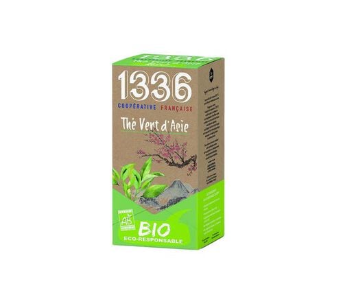 Th&eacute; vert d'Asie Bio - SCOP TI - 20 sachets fraicheurs