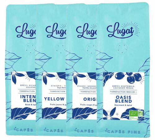 Lugat Espresso Selection Pack Specialty Coffee Beans - 4 x 250g