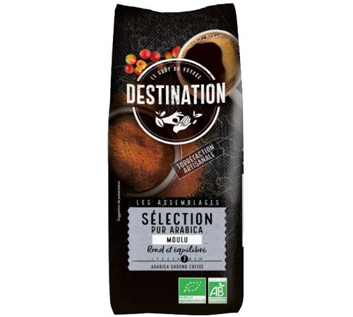Destination 'S&eacute;lection Pur Arabica' organic ground coffee - 1kg