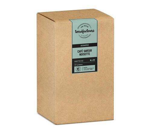 Les Petits Torr&eacute;facteurs Hazelnut-flavoured coffee ESE pods x 50