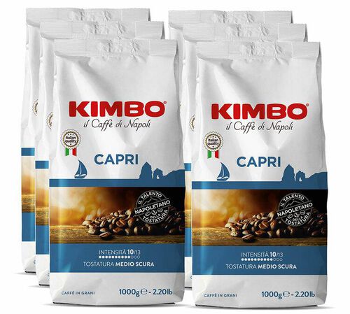 6 kg caf&eacute; en grains - Capri - KIMBO