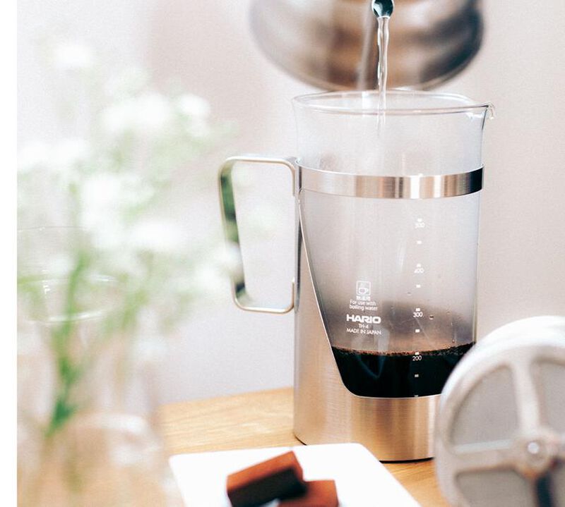 Hario French Press Harior 7 Hairline Silver - 600ml image number 4