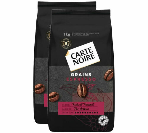 2 kg - Caf&eacute; en grain - Espresso - CARTE NOIRE
