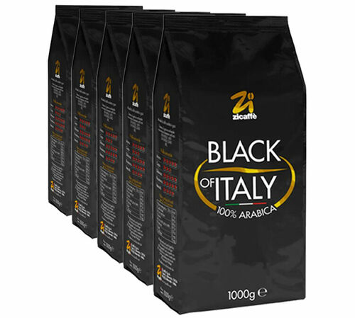 Zicaff&egrave; - Caff&egrave; in grani - Uso professionale - Black of Italy 5 kg