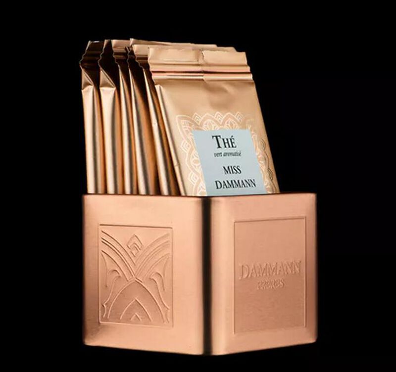 Miss Dammann flavoured green tea - 24 Cristal&reg; sachets - Dammann Fr&egrave;res image number 4
