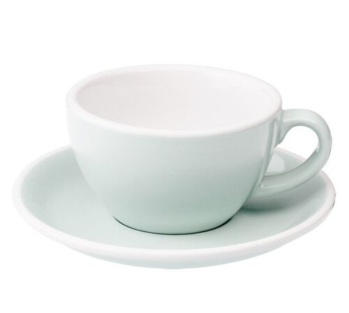 Loveramics - 6 tazze da cappuccino con piattini - Egg River Blue 20 cl image number 1