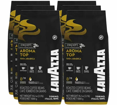 6 kg caf&eacute; en grain Aroma Top - LAVAZZA