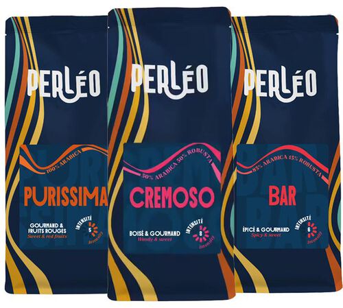 Perleo Espresso Coffee Beans Espresso Pack - 3x250g