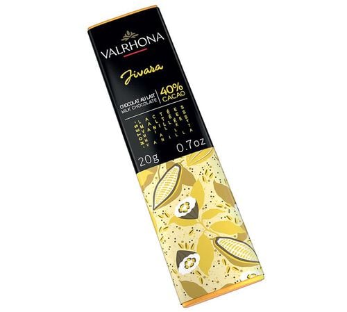 Mini Tablette Chocolat au Lait Jivara 40% Cacao - 20 g - VALRHONA
