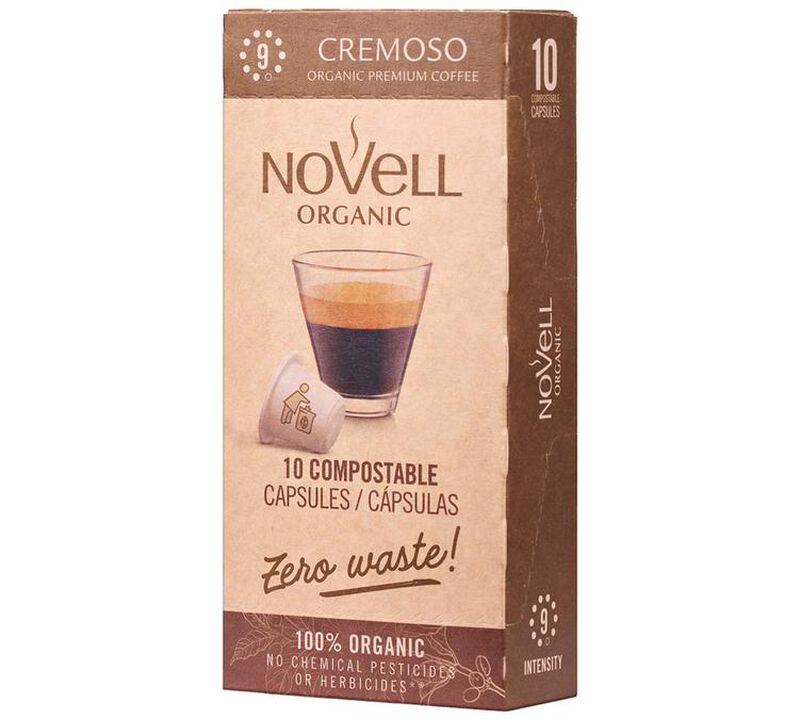 Novell Organic Coffee Pods Cremoso Compostable Capsules x 50 image number 2