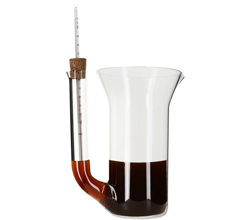 E&B glass carafe + thermometer and kalita filter holder, dripper and pour over image number 5