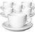 Ancap Set of 6 Porcelain Palermo Cappuccino Competition Cups and Saucers - 15 cl image