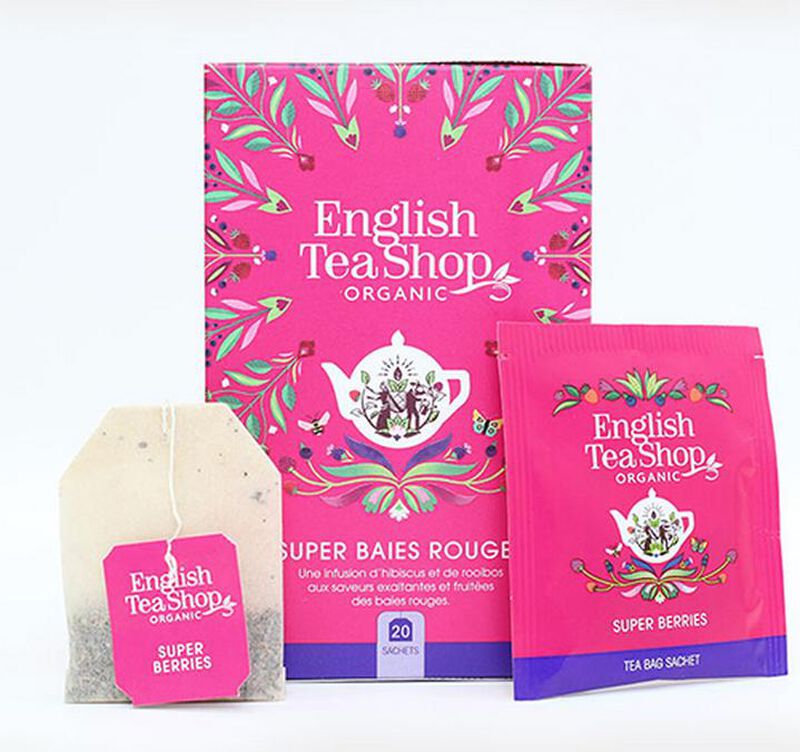 English Tea Shop Organic Super Berries Infusion - 20 tea bags image number 1