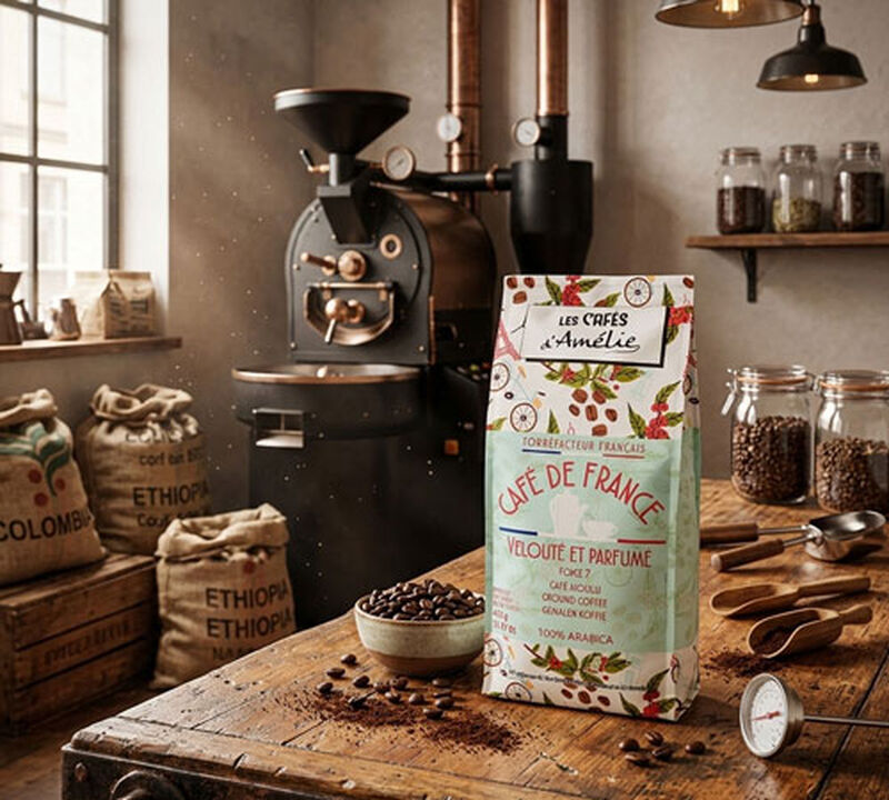 450 g -&nbsp;Caf&eacute; moulu - Caf&eacute; de France - LES CAF&Eacute;S D'AM&Eacute;LIE image number 3