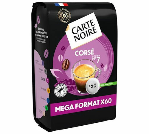 60 dosettes souples n&deg;7 Cors&eacute; - CARTE NOIRE