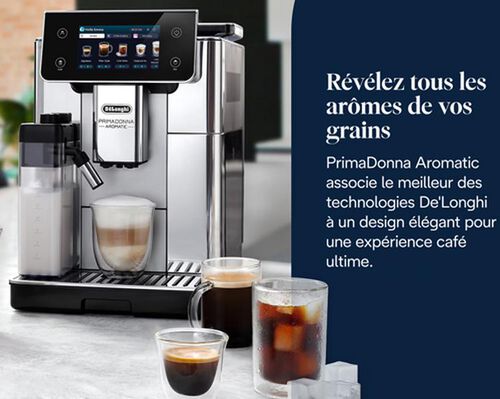 Expresso Broyeur DELONGHI Primadonna Aromatic ECAM 630.75.TSM Inox image number 11