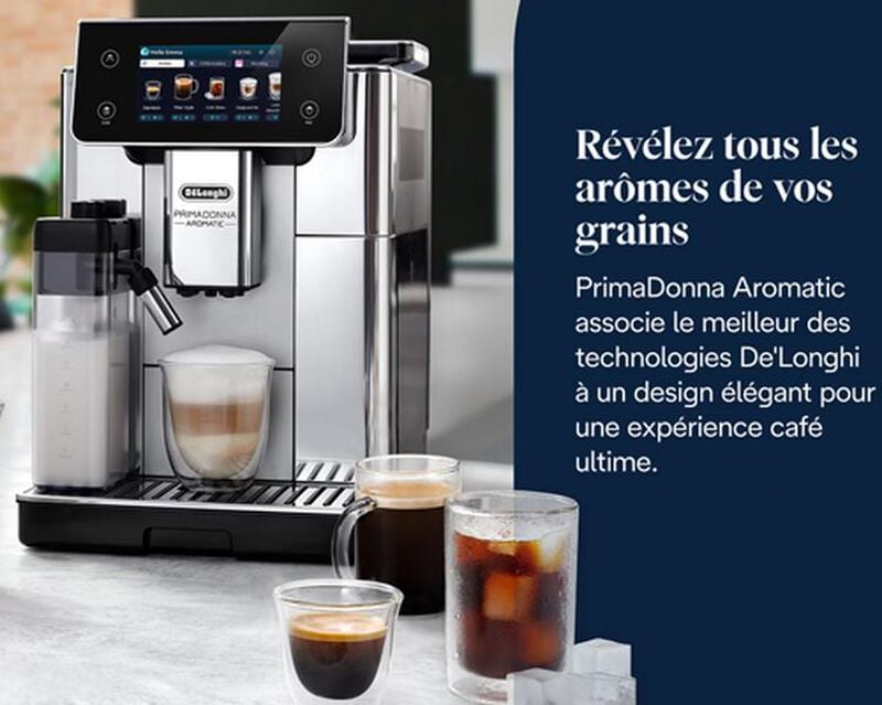 Expresso Broyeur DELONGHI Primadonna Aromatic ECAM 630.75.TSM Inox image number 11