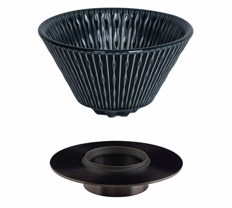 Loveramics Flatbed Coffee Dripper with Holder - Black - 200ml image number 0