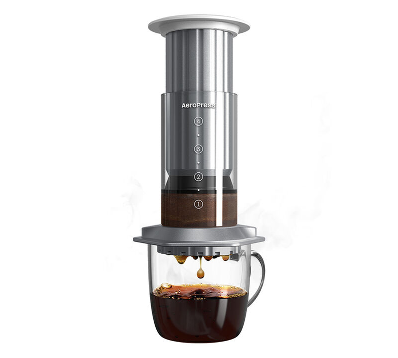 Aeropress Premium Portable Coffee Maker - Silver image number 0