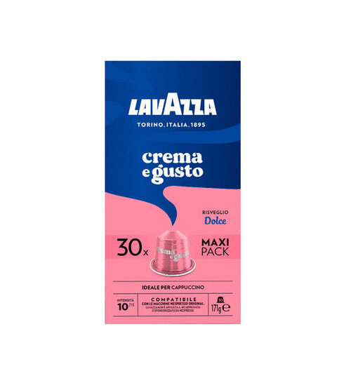 Lavazza Nespresso* Original Compatible Capsules Crema e Gusto Dolce x 30