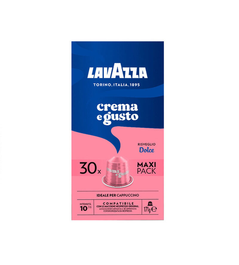 Lavazza Nespresso* Original Compatible Capsules Crema e Gusto Dolce x 30 image number 0