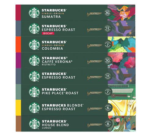 Pack d&eacute;couverte 80 capsules compatibles Nespresso* Original - STARBUCKS