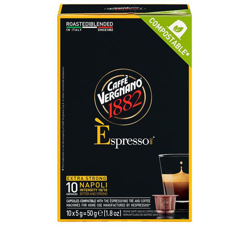 10 Nespresso* Original Compatible Capsules Napoli &ndash; CAFFE VERGNANO image number 0