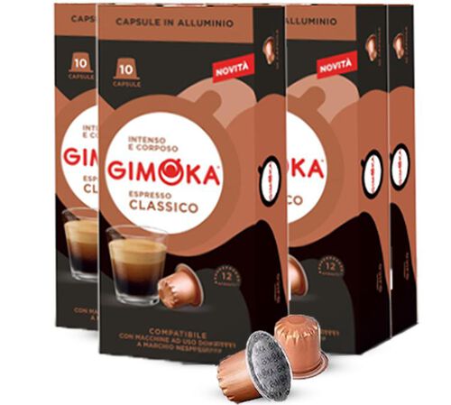 50 capsule compatibili Nespresso* Original Espresso Classico &ndash; Gimoka