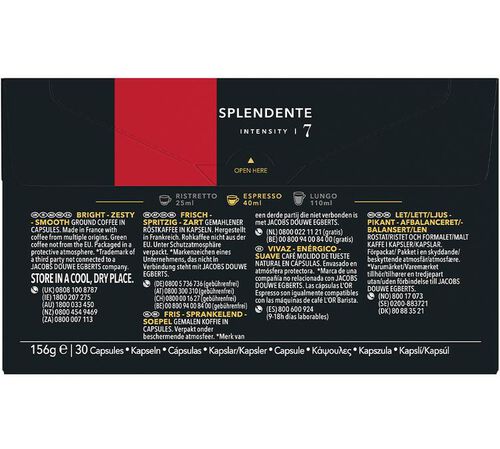 30 capsules compatibles Nespresso* Original Splendente - L'OR ESPRESSO image number 1