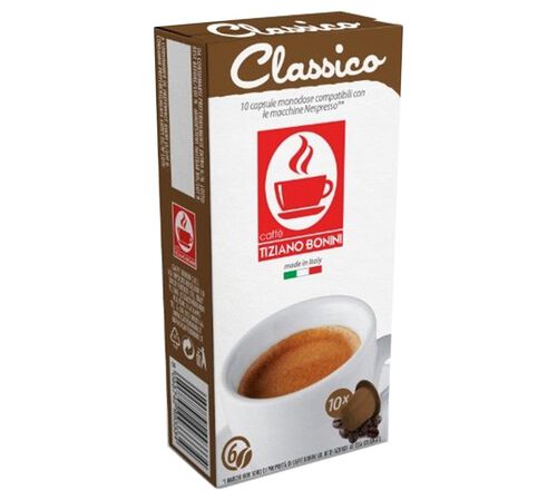 10 Nespresso* Original Compatible Capsules Classico &ndash; BONINI