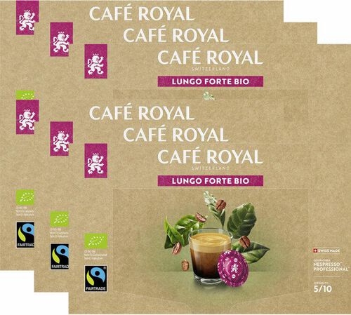 300 capsules Nespresso* Pro Lungo Forte Bio - Fairtrade - CAFE ROYAL